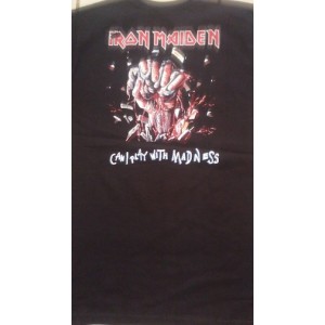 Iron Maiden Can I Play With Madness Playera Manga Corta  